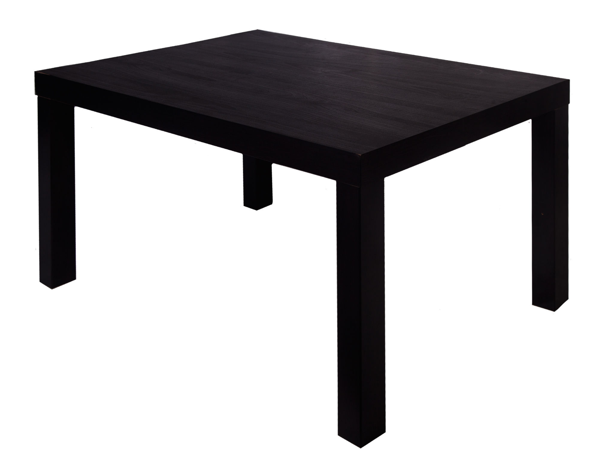 обеденный стол из дерева черный